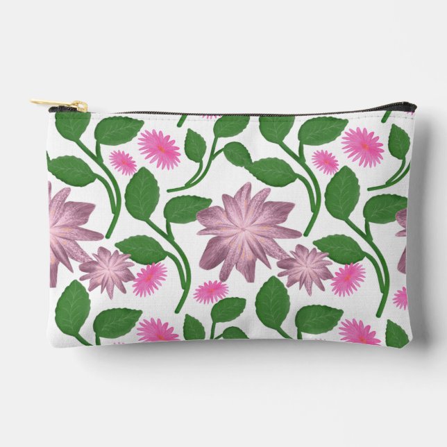Beautiful Colourful floral pattern  Accessory Pouch (Front)