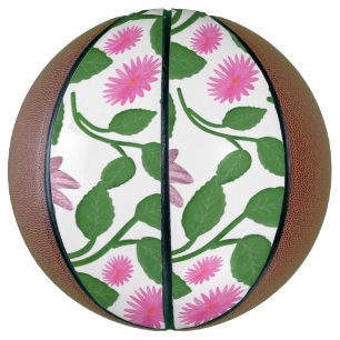 Beautiful Colourful floral pattern  Basketball