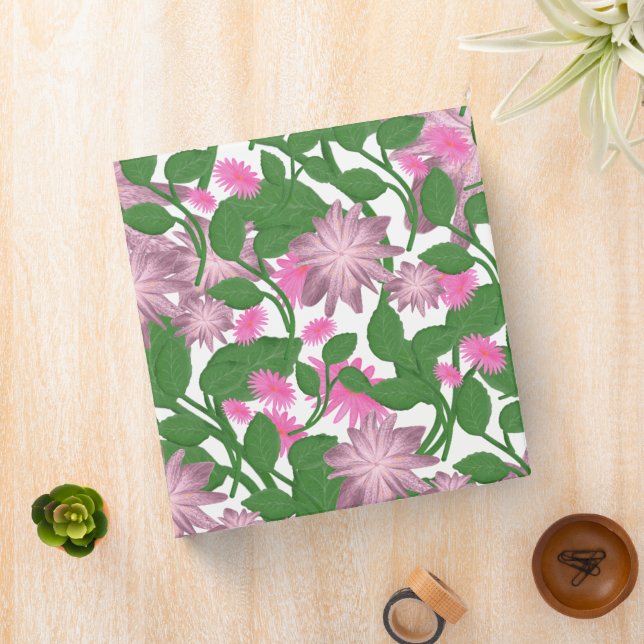 Beautiful Colourful floral pattern  Binder (In Situ)