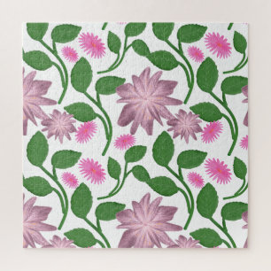 Beautiful Colourful floral pattern  Jigsaw Puzzle