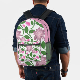 Beautiful Colourful floral pattern  Printed Backpack