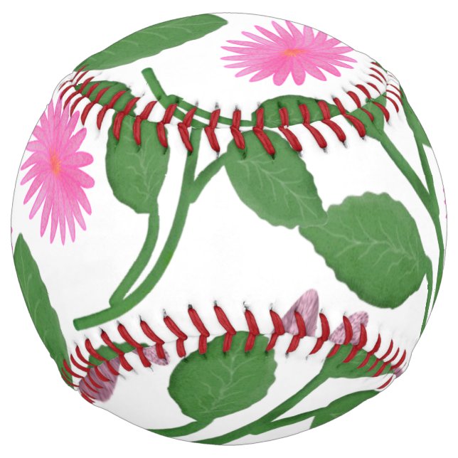 Beautiful Colourful floral pattern  Softball (Front)