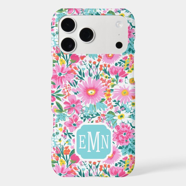 Beautiful Colourful Garden Monogrammed (Back)