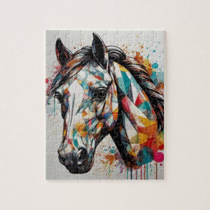 Beautiful Colourful Horse ,Horse Lover Jigsaw Puzzle