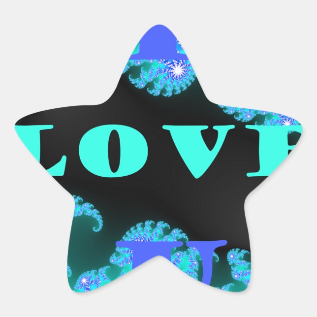 Beautiful colourful Love universe vector design ar Star Sticker (Front)