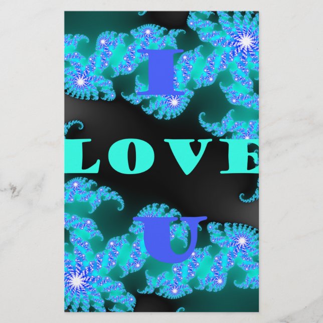 Beautiful colourful Love universe vector design ar Stationery (Front)