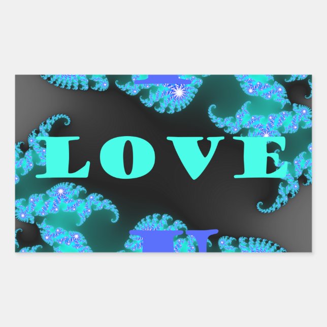 Beautiful colourful Love universe vector design ar Sticker (Front)