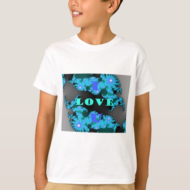 Beautiful colourful Love universe vector design ar T-Shirt (Front)