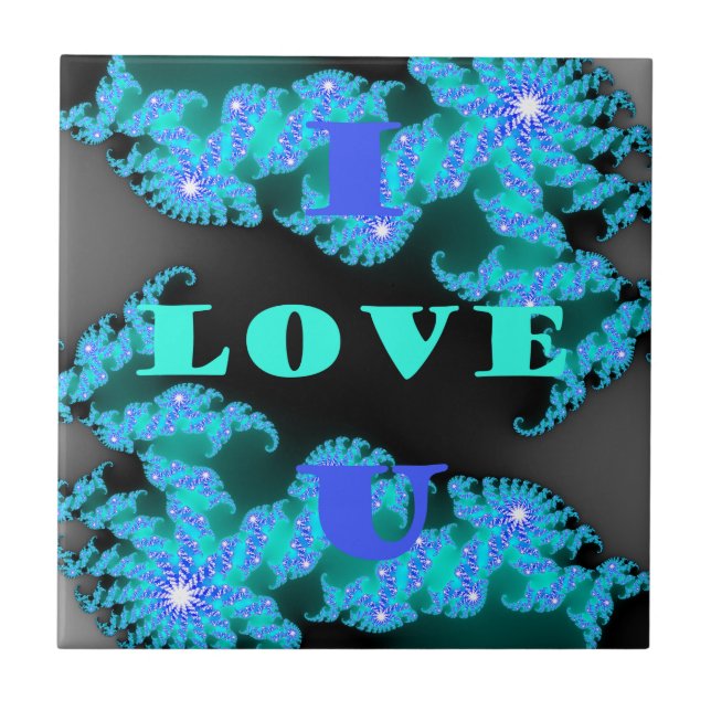 Beautiful colourful Love universe vector design ar Tile (Front)