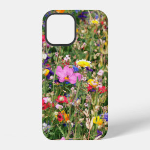 beautiful colourful meadow of wild flowers iPhone 12 case
