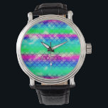 Beautiful colourful mermaid motifs watch<br><div class="desc">Beautiful colourful mermaid motifs</div>
