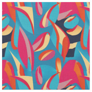 Beautiful Colourful Mid Century Abstract Fabric
