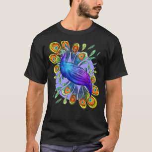 Beautiful Colourful Peacock   Birds Animal   Graph T-Shirt