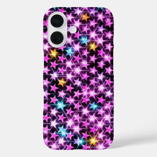 beautiful colourful purple shiny stars Case-Mate iPhone case (Back)