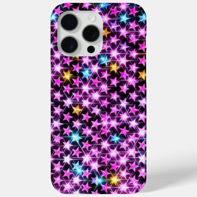 beautiful colourful purple shiny stars Case-Mate iPhone case (Back)