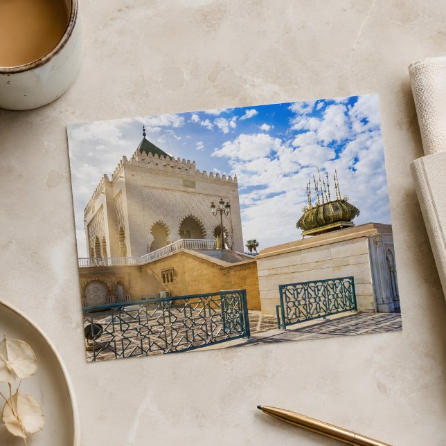 Beautiful Colourful Rabat Architecture Postcard (Morocco's Architecture Postcard )