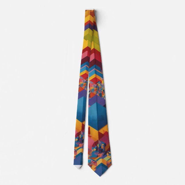 beautiful colourful tie design (Back)