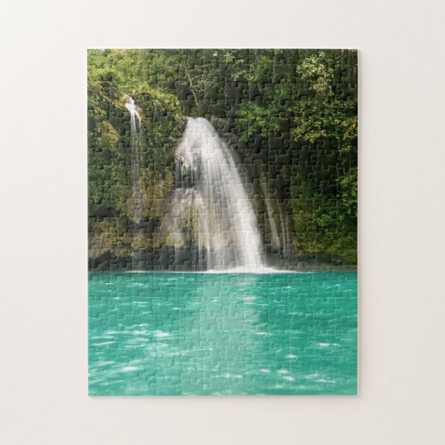 Beautiful Colourful Tropical Waterfall Nature  Jigsaw Puzzle (Vertical)