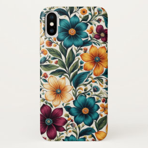 Beautiful Colourful Vibrant Spring Floral Pattern Case-Mate iPhone Case