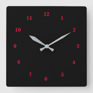 Beautiful Colours - Customizable Square Wall Clock