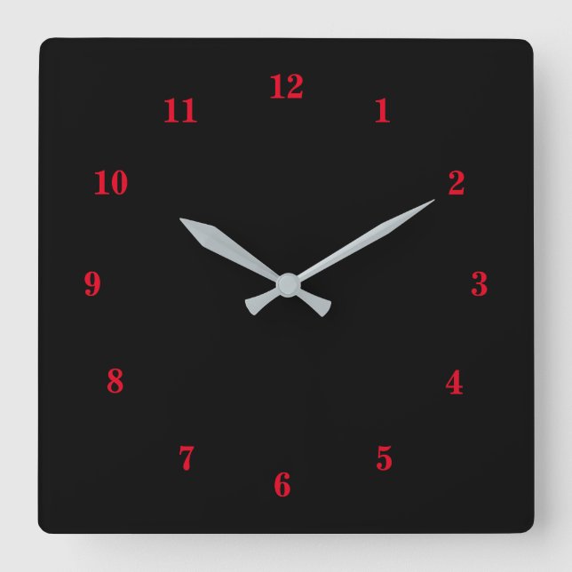 Beautiful Colours - Customizable Square Wall Clock (Front)