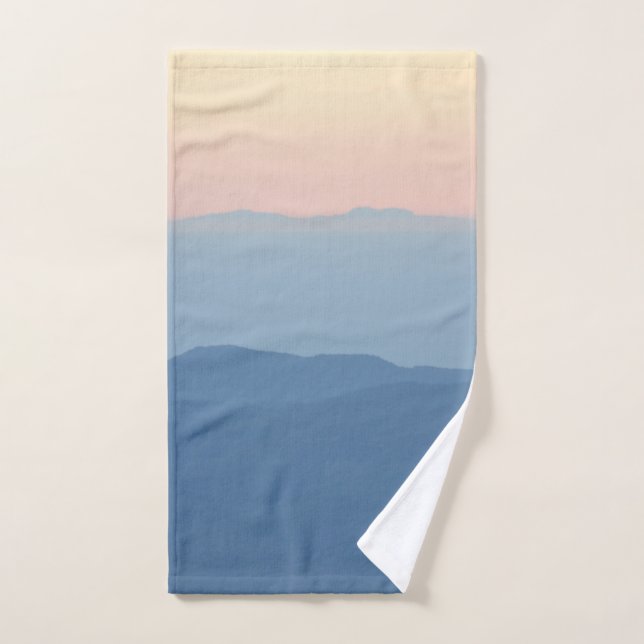 Beautiful Colours Mountains Montseny Landscape Hand Towel (Hand Towel)