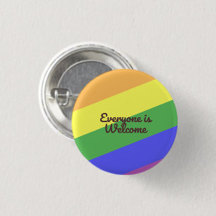 Beautiful colours of the gay parade  1 inch round button
