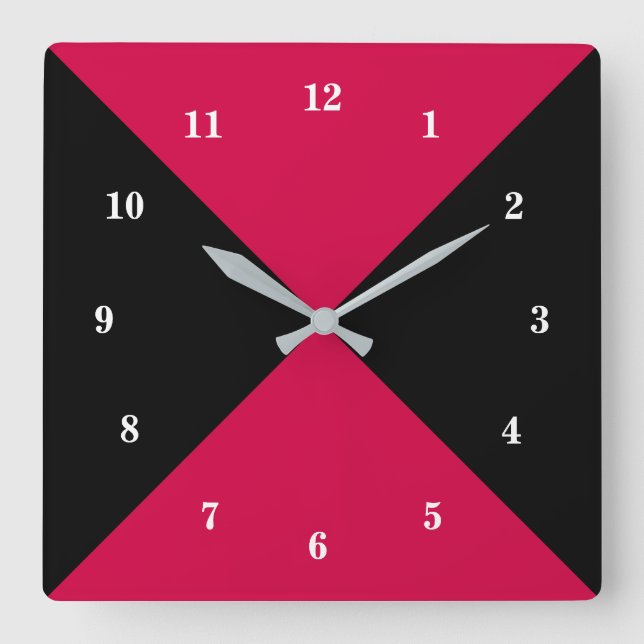 Beautiful Colours - Unique Square Wall Clock (Front)