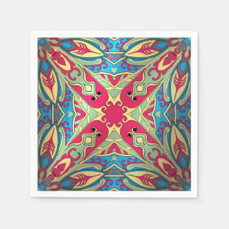 Beautiful complicated colourful moroccan ornament. napkin