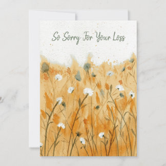 Beautiful Condolence Card