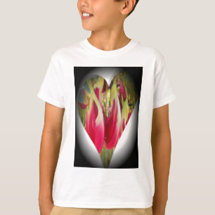 Beautiful cool Amazing Fresh Heart Floral Design T-Shirt