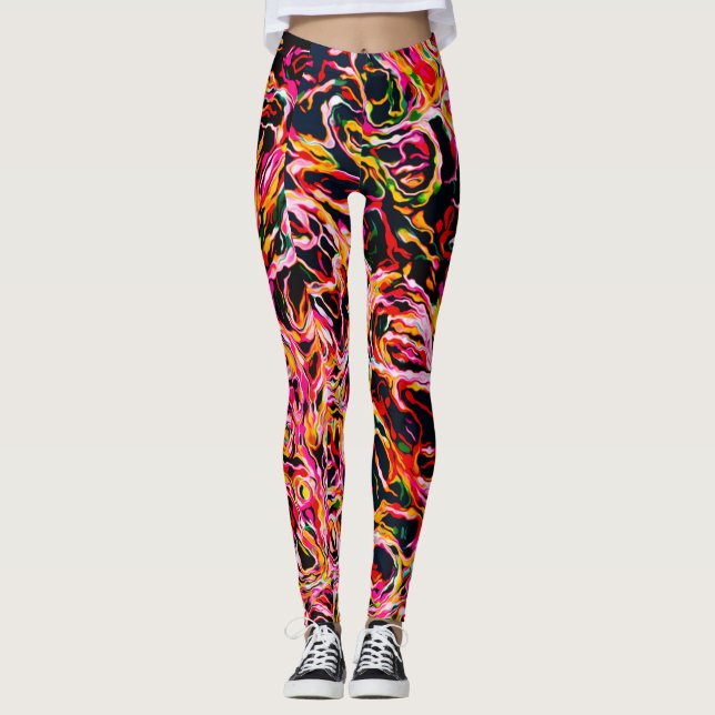 Beautiful Cool Colourful Funky  Leggings (Front)