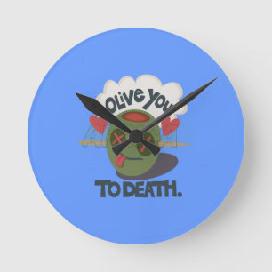 Beautiful Cool I love Africa Art Round Clock