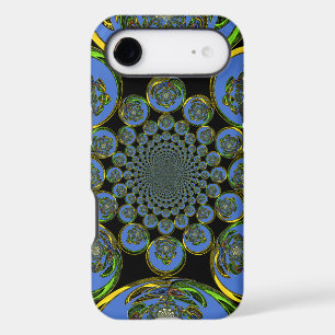 Beautiful cool royal blue black Kaleidoscope  art