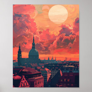 Beautiful Copenhagen Denmark Poster