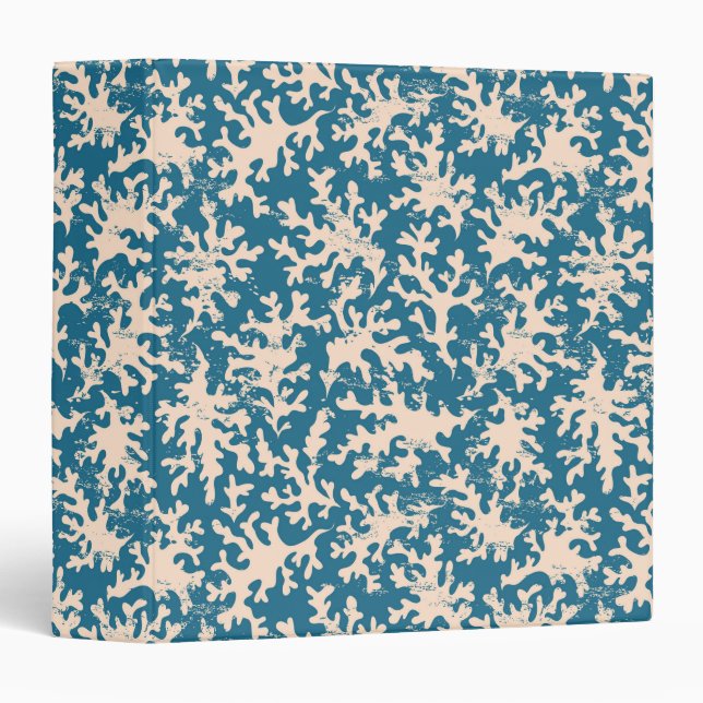 Beautiful Coral Pattern Binder (Front/Spine)