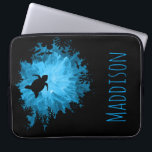 Beautiful Coral Reef Turtle Shadow Black Blue Laptop Sleeve<br><div class="desc">This trendy laptop sleeve for women features an upwards view,  casting a black shadow of a coral reef and a turtle against the sun shining through the water. The water in the background is painted in.</div>