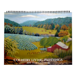 Beautiful Country Living - Any Year - Calendar