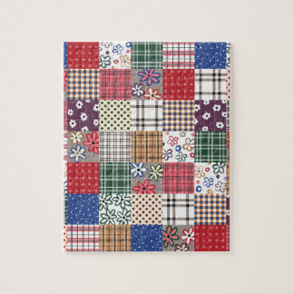 Beautiful Country Patchwork Quilt Jigsaw Puzzle