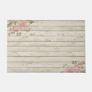 Beautiful Country Shabby Chic Rustic Wood Doormat