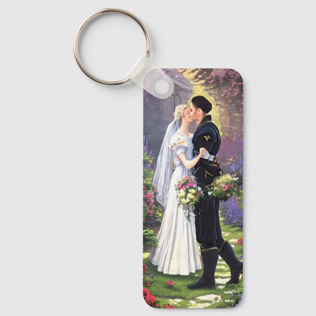 Beautiful Couple in The Park Keychain (Front)