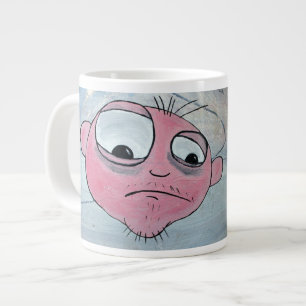 Beautiful Crazy Face Jumbo Mug! Large Coffee Mug