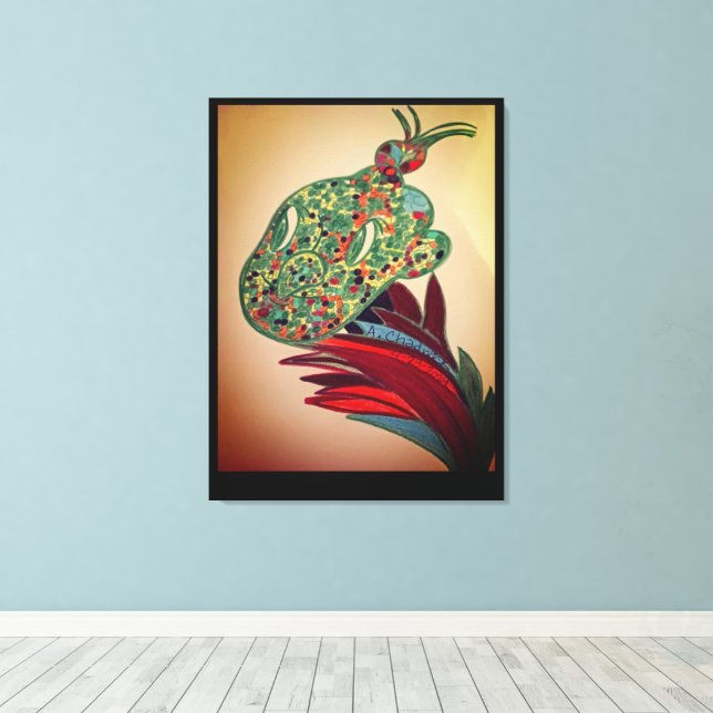 Beautiful Creature Plant Stretched Canvas Print (Insitu(Wood Floor))