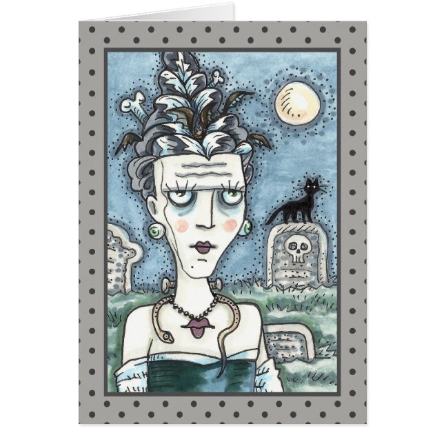 BEAUTIFUL CREEPY FRANKENELLA MONSTER, GRAVES Blank (Front)
