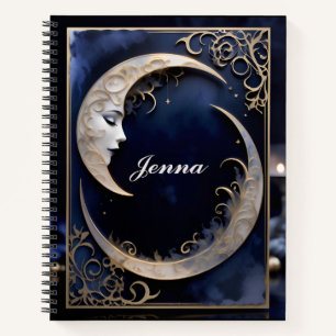 Beautiful Crescent Moon Notebook