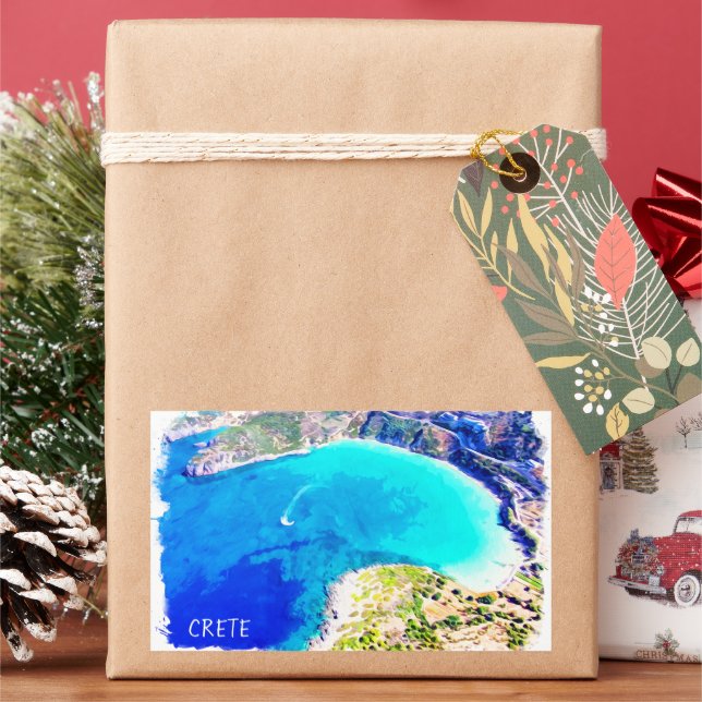 Beautiful Crete Greece Panorama View Sticker (Holiday)