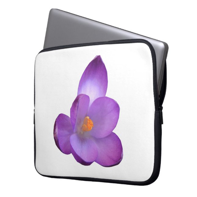 Beautiful Crocus Laptop Bag (Front Left)