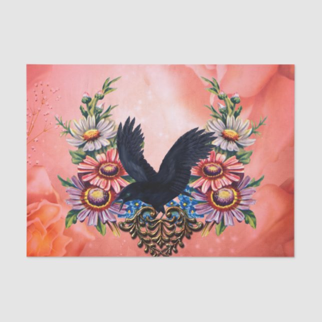 Beautiful crow tissue paper (Front)