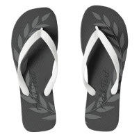 Beautiful Crown Leaf Add Text Printed Shoes-Sandal
