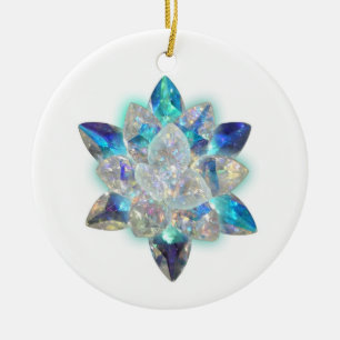 Beautiful Crystal Christmas Ornament